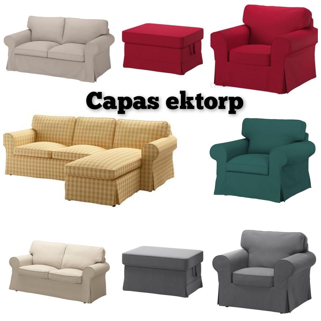 Capas sofá poltrona repousa pes ikea ektorp Lumiar • OLX Portugal