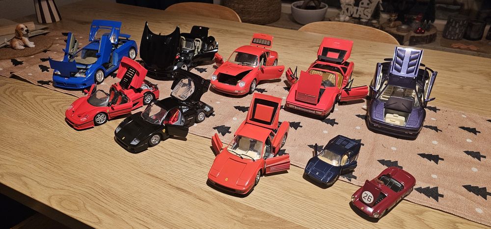 Modele aut Ferrari,Lamborghini,Porsche 1:18, 1:24