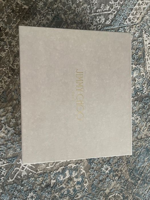 Jimmy Choo szpilki srebrne z kryształami rozm.38