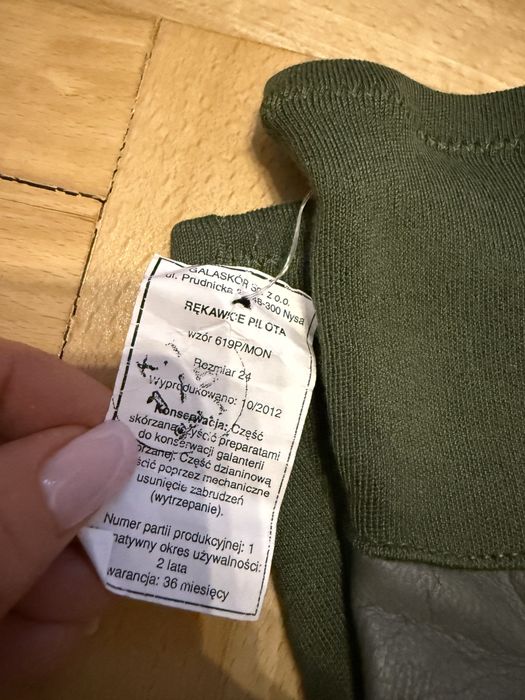 Rękawice pilota wzór 619P/MON r.24