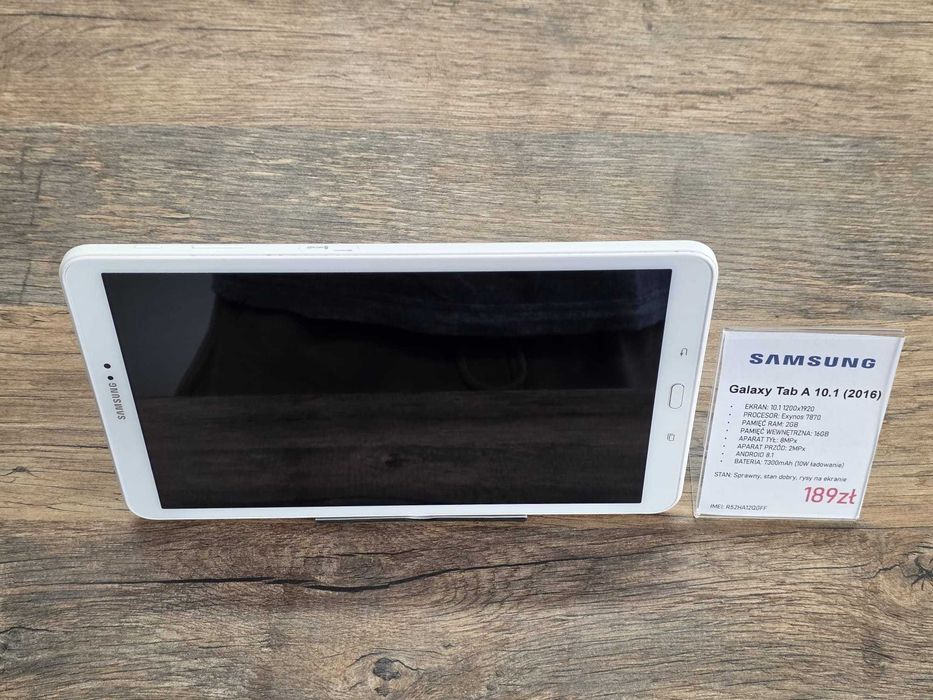 Tablet Samsung Galaxy Tab A 10.1 (2016) 2/16GB stand db gwarancja