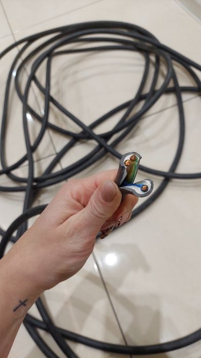 Kabel 3x6 ,około 17 metrów