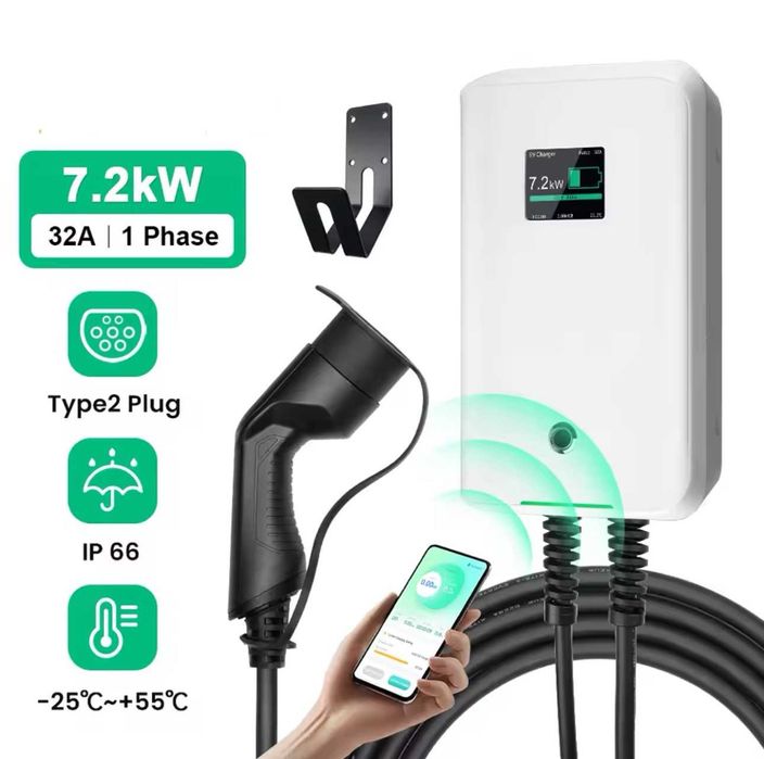 Wallbox Charger 7 kW - 32A - with App - Electric and Hybrid64586163139331121