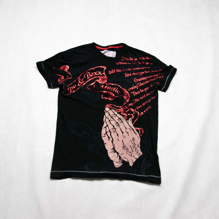 Cipo&Baxx affliction style t-shirt L/XL slim dopasowana y2k ed hardy