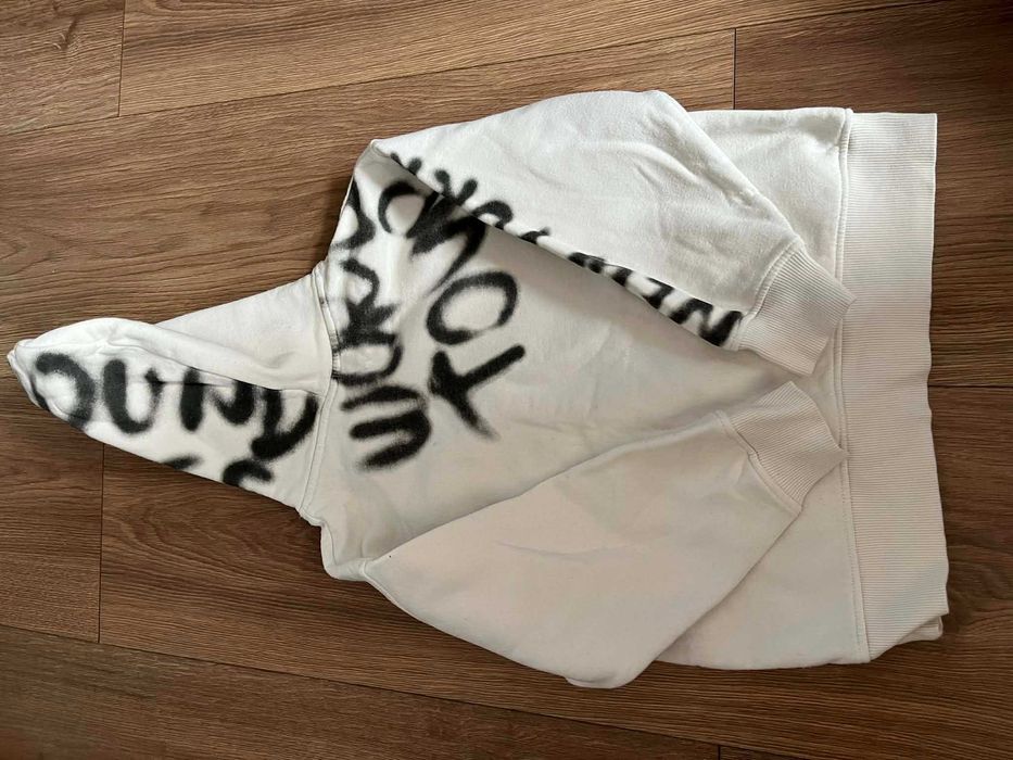 Bluza dla chłopca z kapturem Zara ecru r. 128
