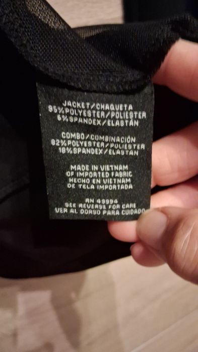 Czarna sukienka  XL  w kpl. z narzutką