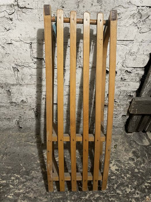 Sanki drewniane bez oparcia