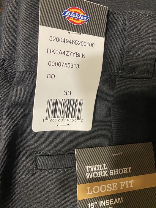 Dickies Multi-Pocket Work Short шорти M L 32 33 чорні нові  3500 дікес чорні