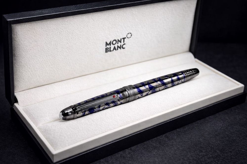 Кулькова металева ручка роллер Montblanc довкола світу за 80 днів