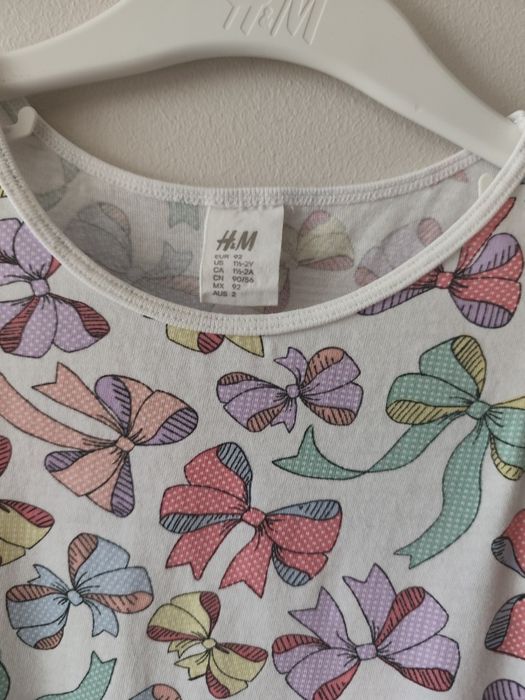 Sukienka lato wstążeczki H&M rozm. 92