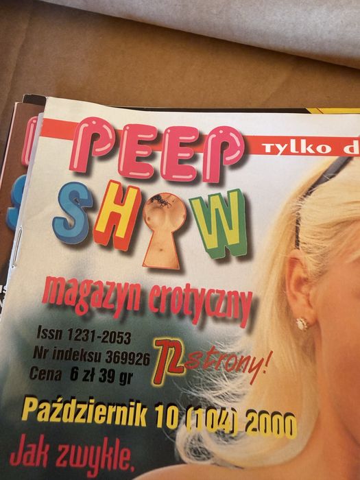 Zestaw magazynów PEEP SHOW 1996–2000 – kolekcja, 13 numerów