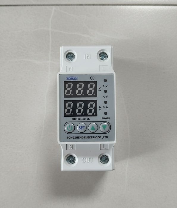 TOMZN Реле напруги Реле контроля напряжения ~230V до /63 А/реле захист