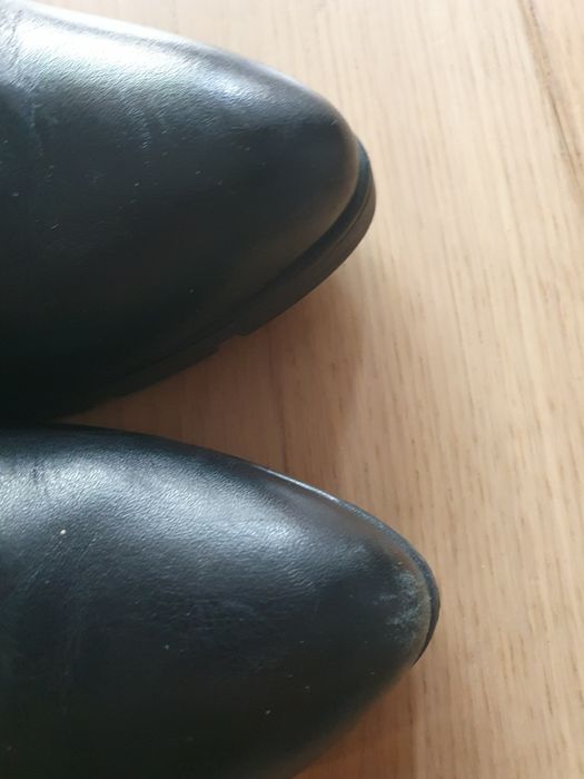 Botki skórzane Ochnik 37/38 na obcasie.