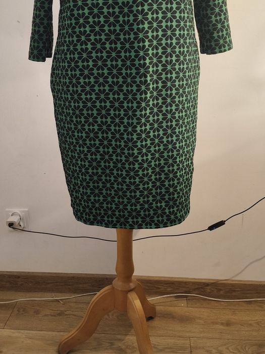 Vintage zielono-czarna sukienka Grey Wolf ¹²⁰
