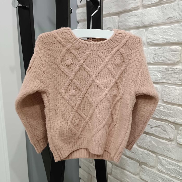 Ciepły sweter dziewczęcy  rozm 86 Primark