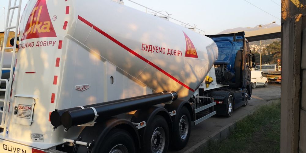 НОВІ НАПІВПРИЧЕПИ-ЦЕМЕНТОВОЗИ 23–35 м³ SAF WABCO