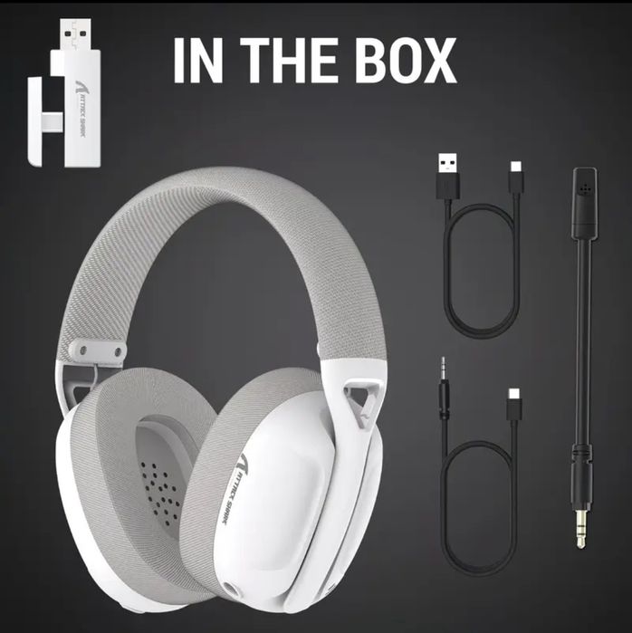 НОВІ Attack Shark L80 Wireless | ІГРОВІ БЕЗДРОТОВІ Навушники