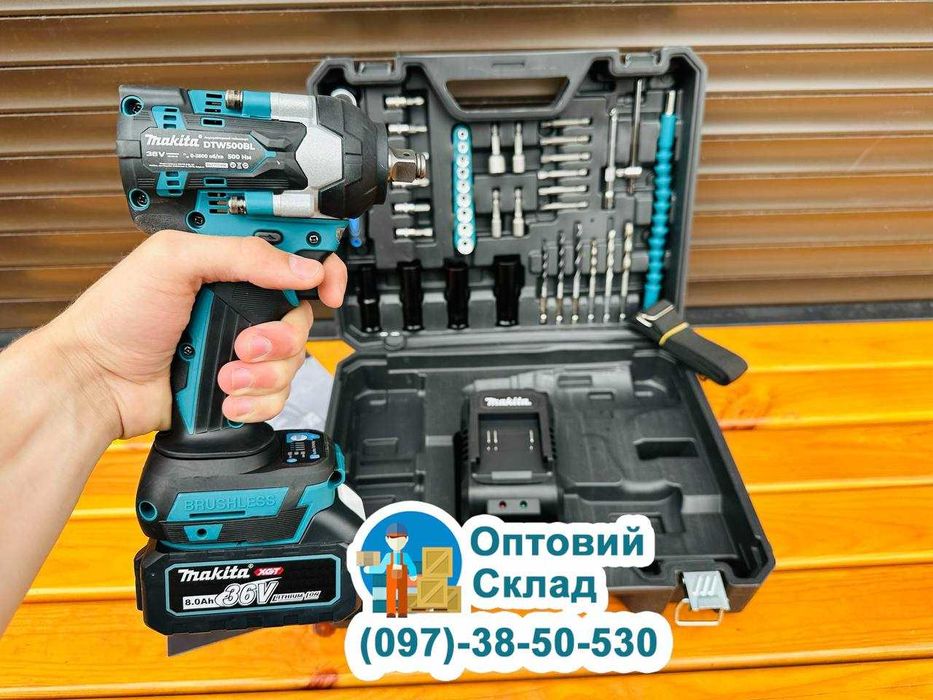 Акумуляторний Гайковерт Makita DTW500 1 АКБ 36V8A 500Nm + Комплектація