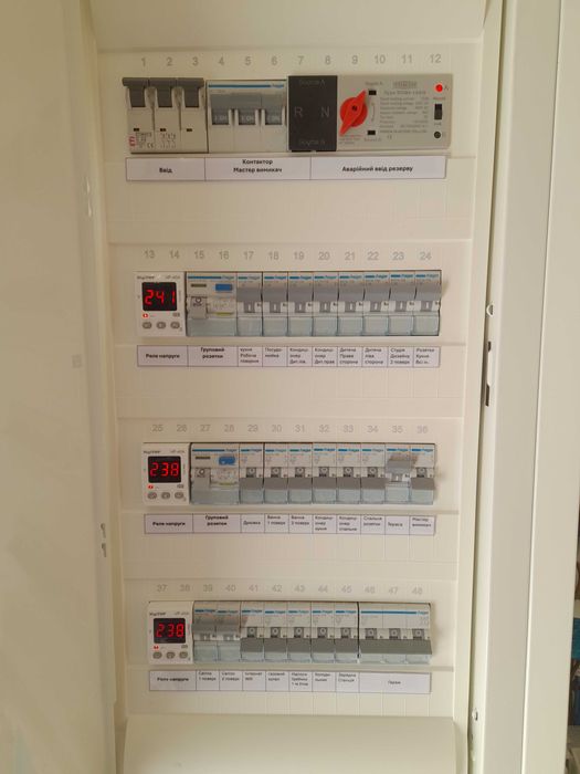 Послуги електрика.Ремот,обслуговування та монтаж.