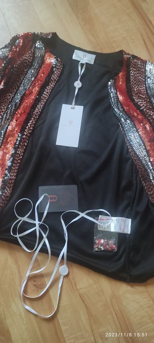 Kardigan Forever Unique multicolor metalic Nowy
