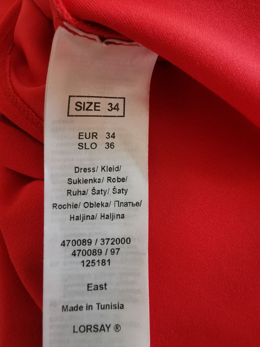 Czerwona seksowna sukienka Orsay r. 34