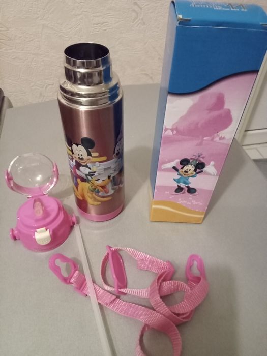 Детский термос с трубочкой