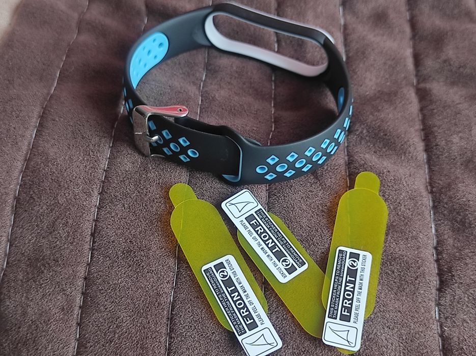 Klasyczne zapięcie! Opaska do Xiaomi Mi Band 5 i 6 + folia hydrożelowa