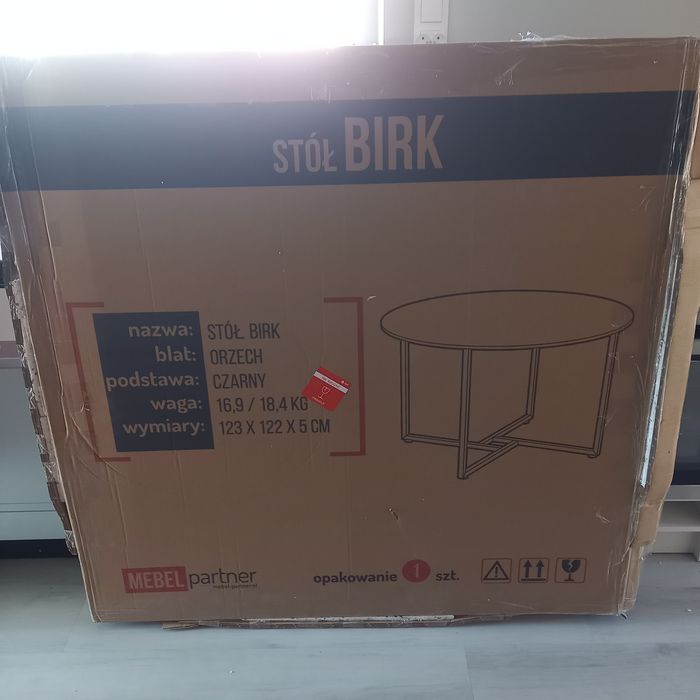 Stolik okrógły loft nowy