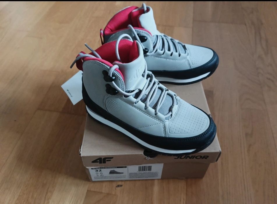 Sneakersy wysokie, trzewiki dziecięce unisex 4 F, rozmiar 32