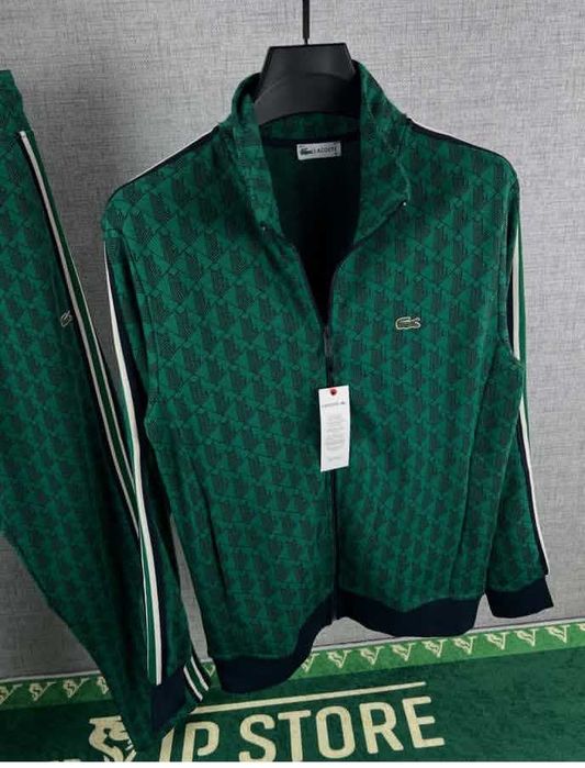 Nowe dresy Lacoste Monogram green