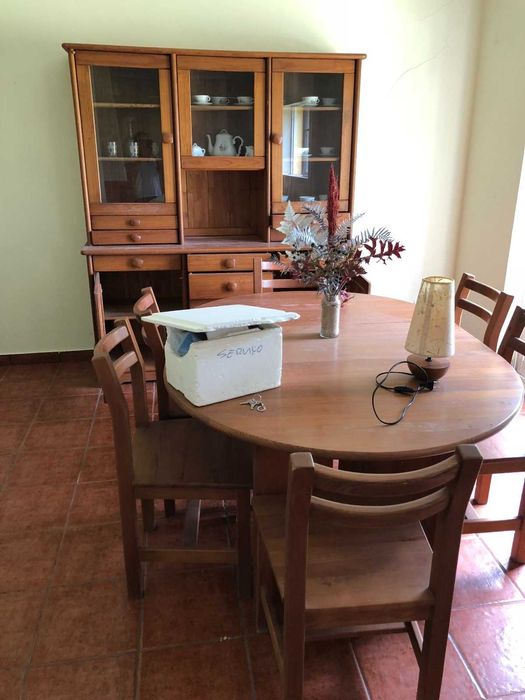 6 cadeiras de madeira cerejeira