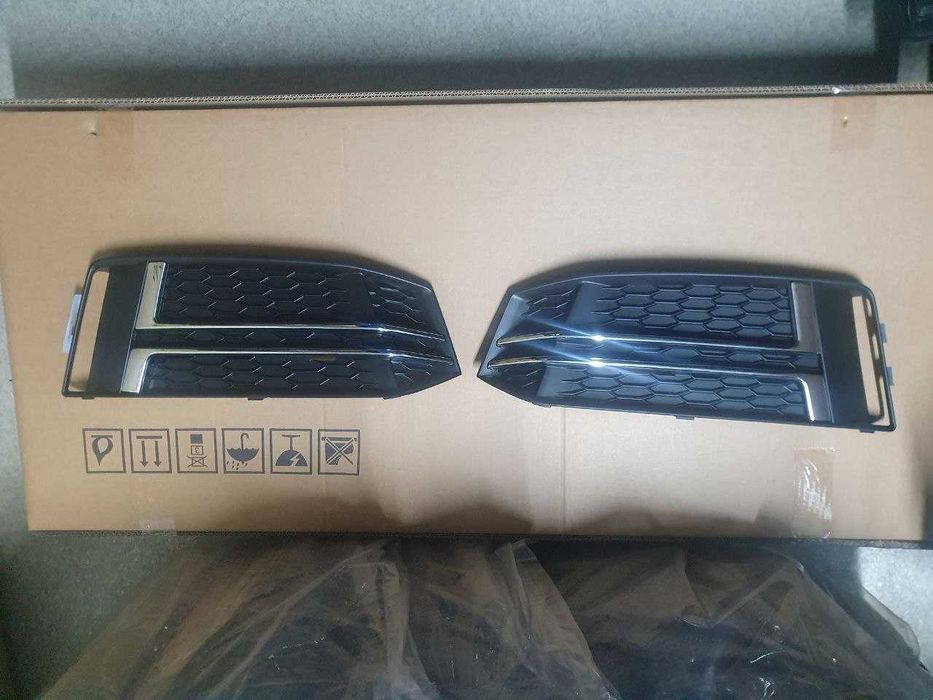 решетка в бампер левая+правая Audi А4 S-Line 16+