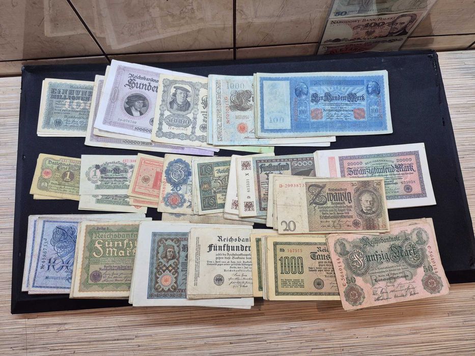 Starocie banknoty Marki Niemcy 159 sztuk wysyłka gratis