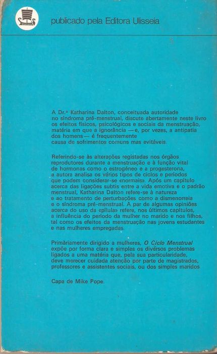 O ciclo menstrual livro de Katharina Dalton