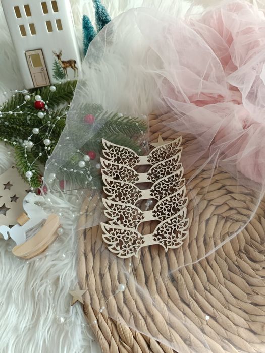 Skrzydełka drewniane, skrzydła Anioła, makrama, ozdoby , aniołki