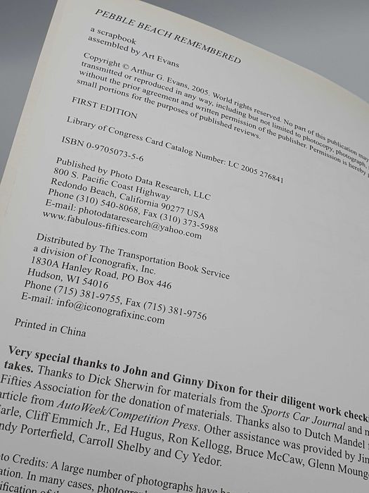 Pebble Beach Remembered por Art Evans