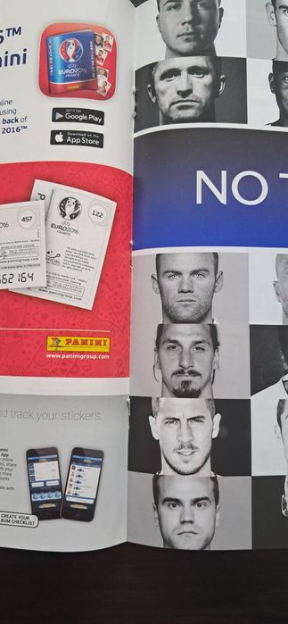 Caderneta cromos futebol Euro 2016 da Panini