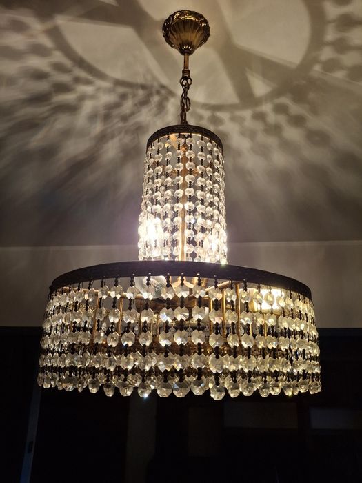 Candeeiro de cristal sala de jantar