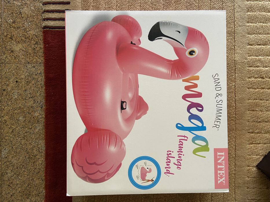 Flamingo bóia grande insuflável INTEX NOVO (2m de diâmetro)