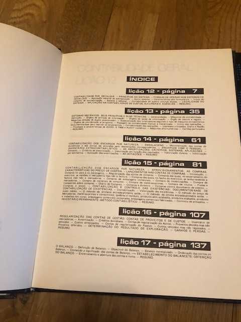 Livros de curso contabilidade geral - 4 volumes.