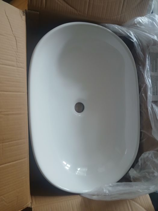 Umywalka ceramiczna INVENA TEJA Biała 60x42x14