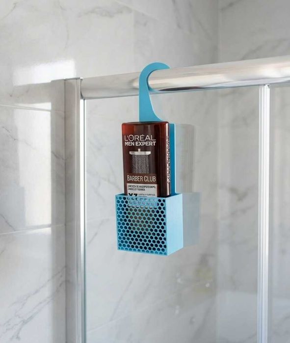 Porta Gel de Banho para Chuveiro — Suporte Prático em Várias Cores