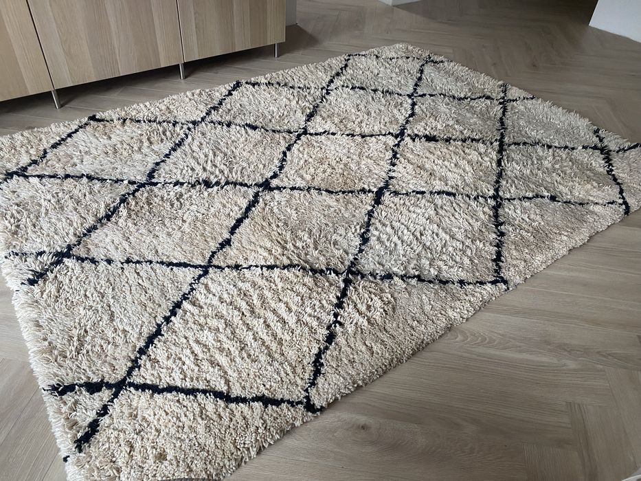 Dywan Westwing Naima 160x230 puszysty ręcznie tuflowany Duży długie wł