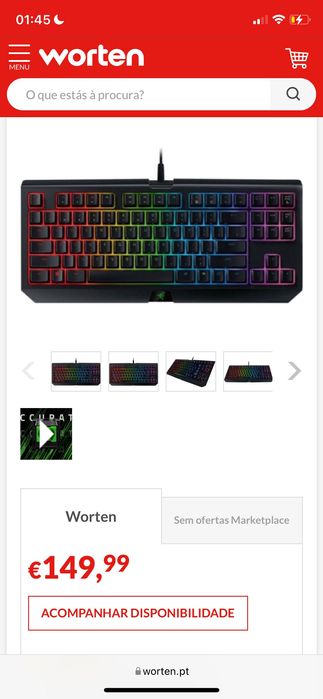 Teclado Razor Blackwidow Yellow Switch- Tournament Edition Chroma v2