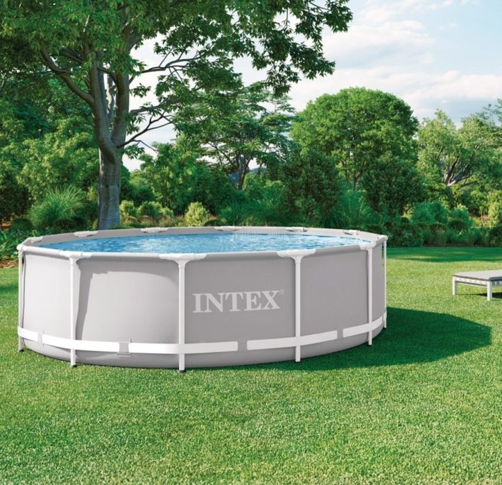 Piscina Redonda Desmontável INTEX Prisma Frame (5 Pessoas - 366x99 cm - com Bomba)
