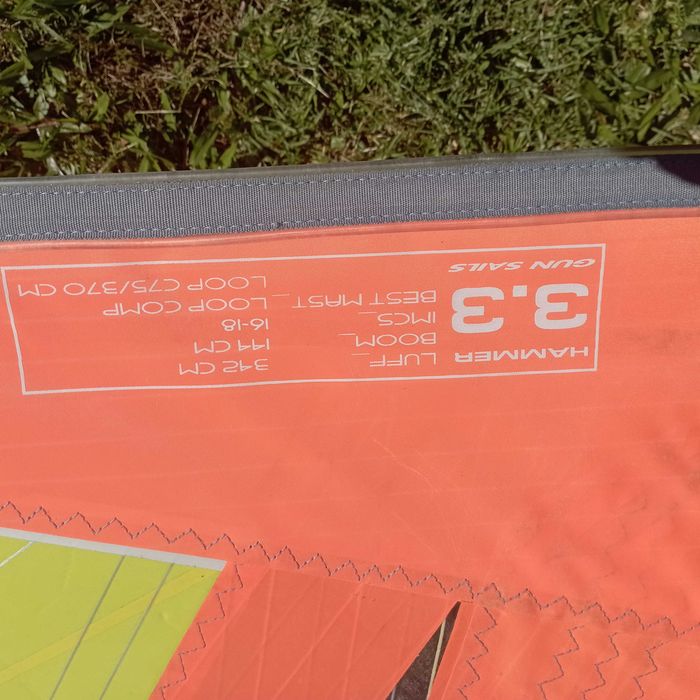 Kit vela de windsurf Gun Hammer 3.3 m2