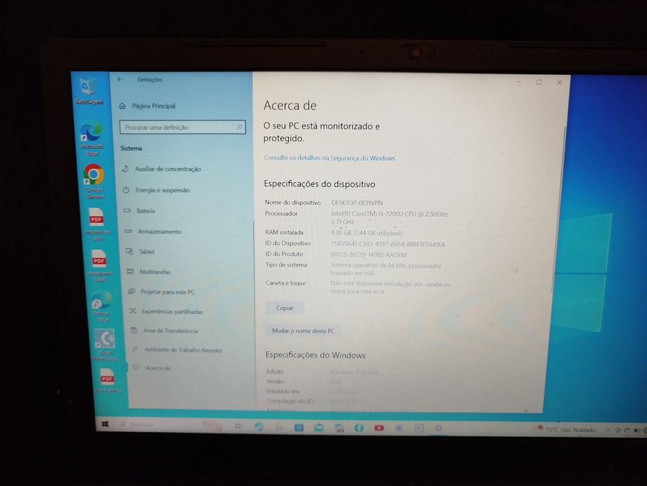 Lenovo portátil desktop