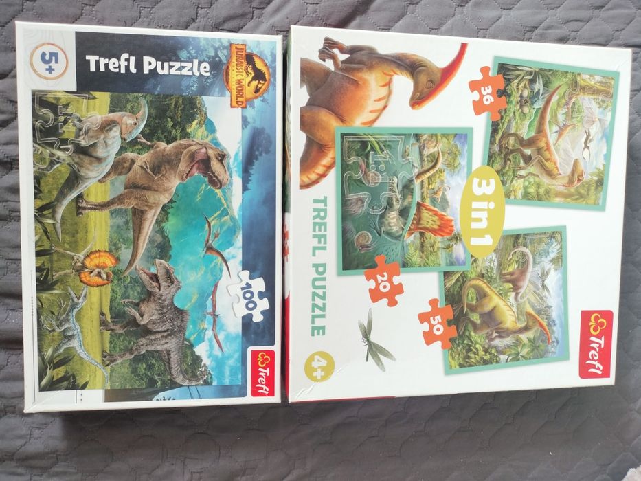 Sprzedam puzzle z dinozaurami
