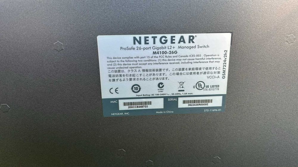 Switch NETGEAR ProSafe M4100-26G Gigabit Gerido
