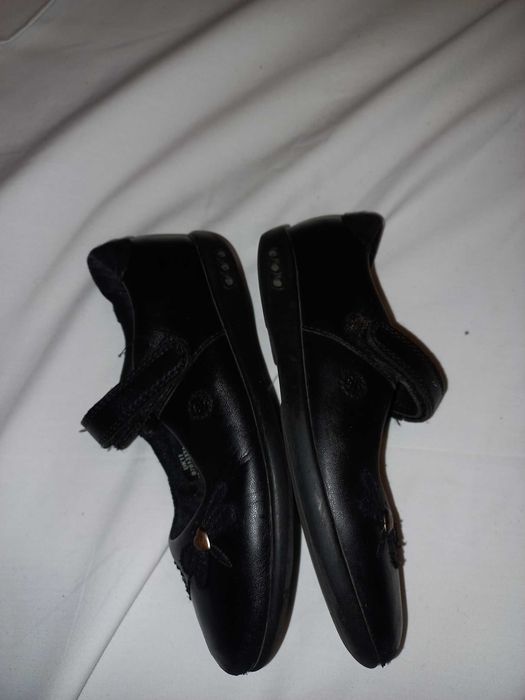 Marks & Spencer Kids czarne świecące balerinki dla dziewczynki rozm 29